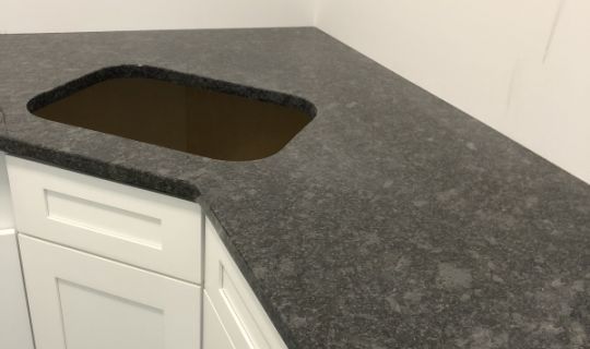 Steel Grey Corner Sink Prep